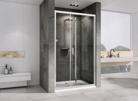 Душевая дверь Abber Sonnenstrand 90 AG07090 профиль Хром стекло прозрачное 