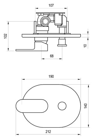 Смеситель Ravak Chrome CR 065.00 для ванны с душем 