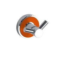 Крючок Bemeta Trend-I 104106038g двойной, хром/оранжевый