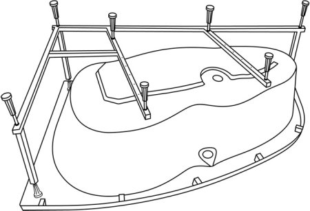 Акриловая ванна Excellent Kameleon 170x110 правая 