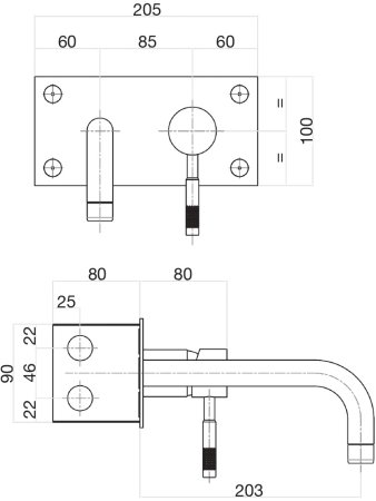 Смеситель для раковины Fiore XENON 44CR7728, хром 