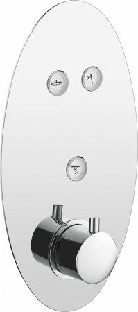 Термостат Gllon GL-CMB-LO-3-T С ВНУТРЕННЕЙ ЧАСТЬЮ, для ванны с душем 
