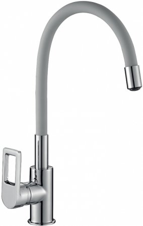 Смеситель для кухни Rossinka Z35-35U-Gray Серый Хром 