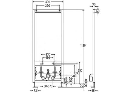 Система инсталляции для биде Viega Eco Plus 727901 