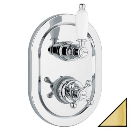 Термостат Cezares Elite ELITE-VDIM2-T-03/24-Bi для ванны с душем, золото 