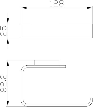 Держатель для туалетной бумаги без крышки WONZON & WOGHAND, Брашированное золото (WW-8316-BG) 