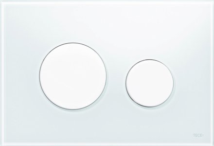 Кнопка смыва TECE Loop 9240650 белое стекло, кнопка белая 