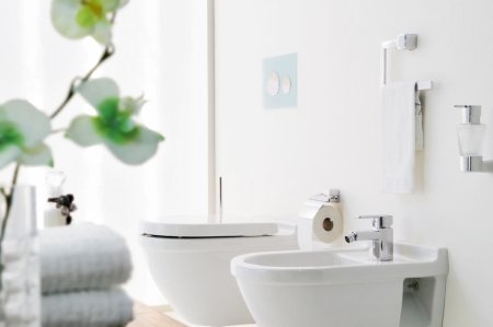 Кнопка смыва TECE Loop 9240650 белое стекло, кнопка белая 