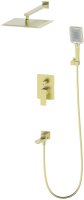 Душевая система встраиваемая WONZON & WOGHAND, Брашированное золото (WW-88939003-BG)