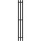 Полотенцесушитель электрический Point Гермес PN13822B П3 120x1200 диммер справа, черный