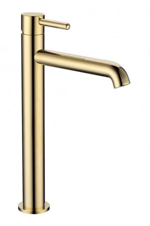 Смеситель для раковины высокий Grocenberg GB3029MG, матовое золото 