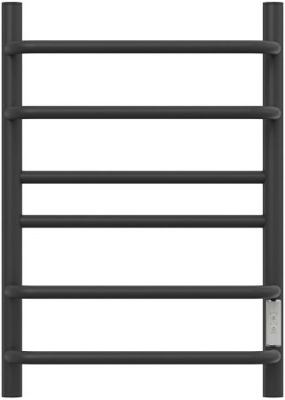 Полотенцесушитель электрический Point Сатурн PN90846B П6 400x600 диммер справа, черный 