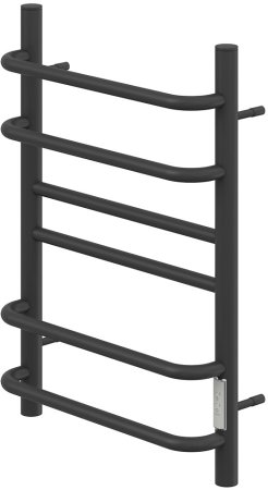 Полотенцесушитель электрический Point Сатурн PN90846B П6 400x600 диммер справа, черный 