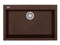 Мойка для кухни каменная Longran Cube CUG 76х50 Марон