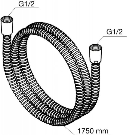 Душевой шланг AM.PM 175 F0400264 Хром 