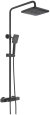 Душевая система с термостатом Rose R3736H, черный 