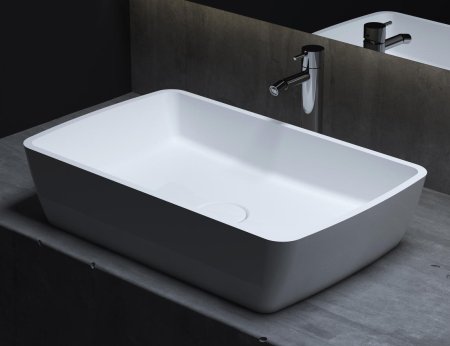 Раковина накладная матовая 65x40 Salini GLORIA 312 1102212M 