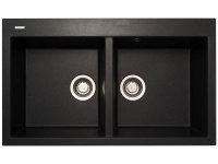 Мойка для кухни каменная Longran Amanda AMG 86x50 Оникс