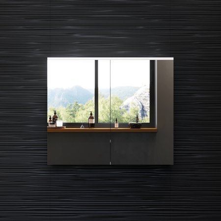 Зеркальный шкаф AM.PM Spirit 80 M70MCX0801WG с подсветкой Белый 