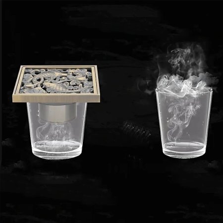 Душевой трап Gappo G81002-4 с решеткой Бронза 