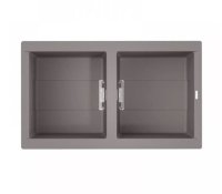 Мойка для кухни Omoikiri Banzen 86-2-GR 4993318 Серая