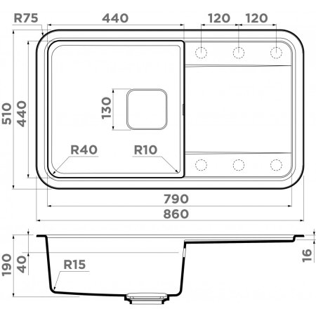 Мойка для кухни Omoikiri Tasogare-86-PA 4993457 Пастила 