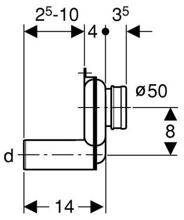 Сифон для писсуара Geberit 152.983.00.1 