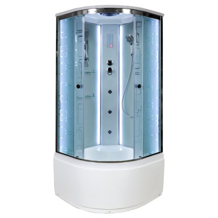Душевая кабина Deto ЕМ4590 LED с гидромассажем 