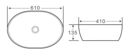 Накладная раковина BelBagno BB1348 