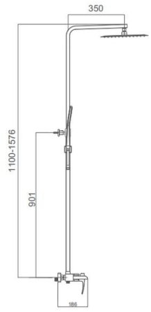 Душевая система Gappo G07 G2407-20 Хром 