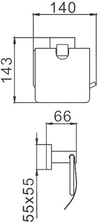 Держатель туалетной бумаги Frap F303 F30303 с крышкой Сатин 
