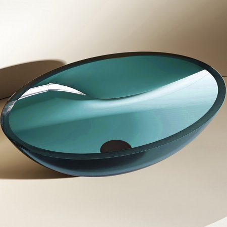 Раковина-чаша Abber Kristall 50 AT2802Aquamarin Бирюзовая 