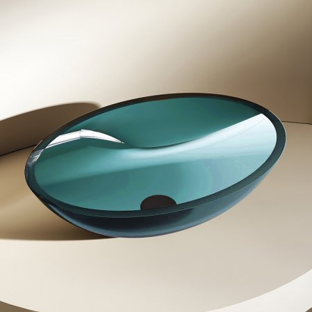 Раковина-чаша Abber Kristall 50 AT2802Aquamarin Бирюзовая 