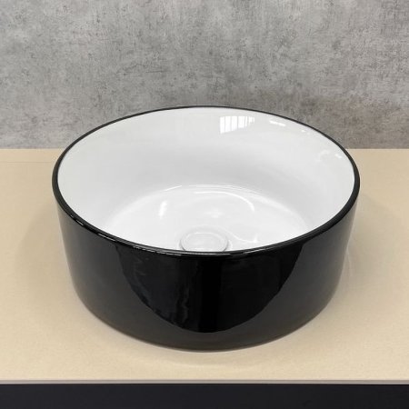 Раковина-чаша Comforty 40.5 7078ABW 00004139799 Черная Белая 