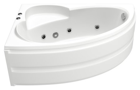 Акриловая ванна Bas Сагра 160x100 см L с гидромассажем 