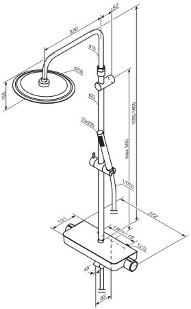 Душевая система Damixa Scandinavian Pure 936730000 Хром 
