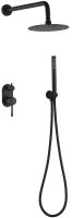 Душевая система Boheme Uno 464-B Черный матовый