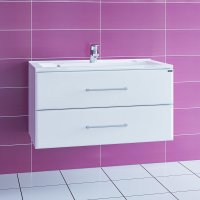 Тумба Санта Омега 90 подвесная с умывальником Elen 90