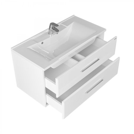 Тумба Санта Омега 90 подвесная с умывальником Elen 90 