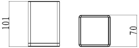 Стакан для зубных щеток Boheme 10961-W-CR Белый Хром 