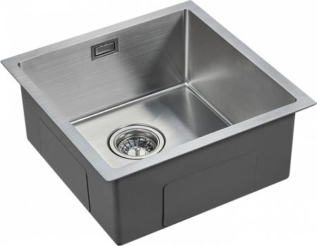 Мойка кухонная Paulmark Aller PM904444-BS брашированная нержавеющая сталь 