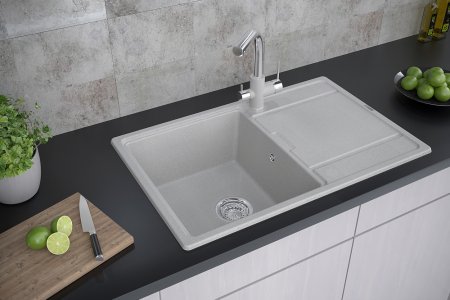 Мойка кухонная Paulmark Flugen PM217850-GR серый 