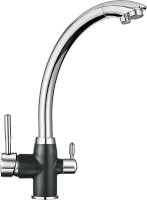 Смеситель Granula GR-3167 для кухонной мойки, шварц