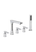 Смеситель на борт ванной с душем AltroBagno Aperto 020102 Cr хром