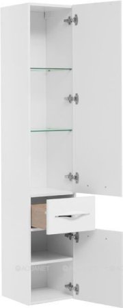 Шкаф-пенал для ванной Aquanet Ирвин 35 R белый 