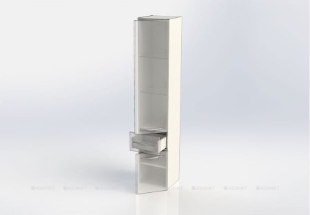 Шкаф-пенал для ванной Aquanet Ирвин 35 R белый 