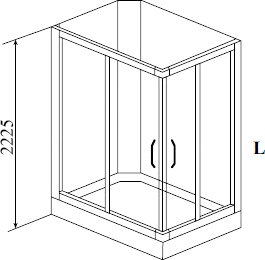 Душевая кабина Timo Ilma 102 L 