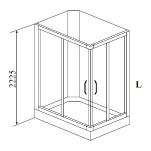Душевая кабина Timo Ilma 102 L 