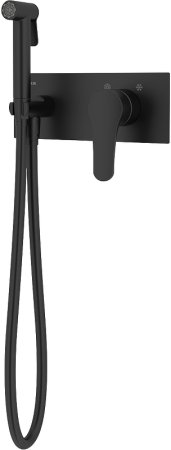 Гигиенический душ со смесителем Teska Elsa Pro BTK6408 Черный матовый 