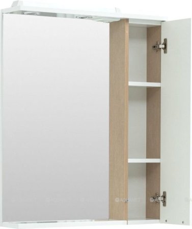 Зеркало-шкаф Aquanet Гретта 70 светлый дуб 